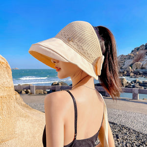 Sombrero para el sol de moda de verano con ala ancha