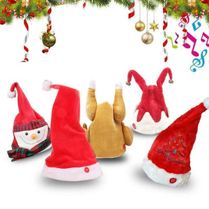 Sombrero eléctrico de Santa Claus que se puede bailar