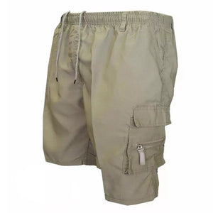 Shorts cargo deportivos casuales para hombre con múltiples bolsillos