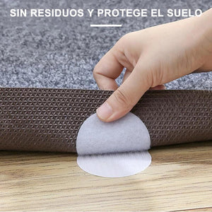 Anclajes para alfombras Alfombra Antideslizante Gancho y lazo （5 pares / caja）